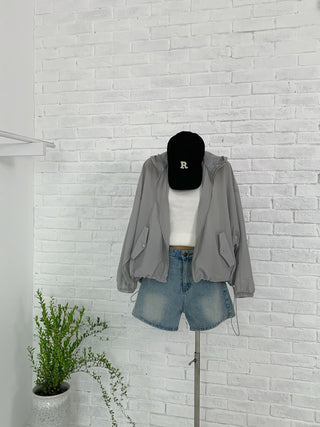 Hooded sun coat