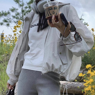 Hooded sun coat