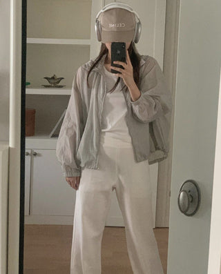 Hooded sun coat