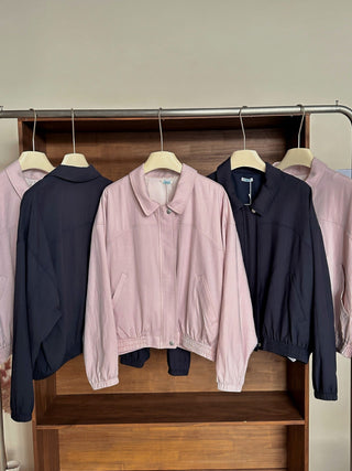 Zipper short jacket