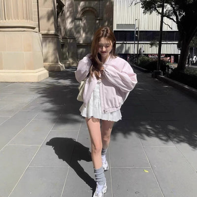 Zipper short jacket