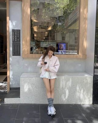 Zipper short jacket