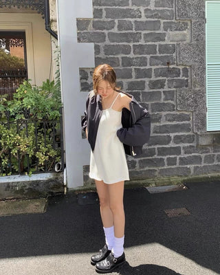 Zipper short jacket