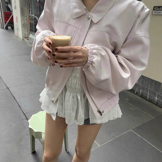 Zipper short jacket