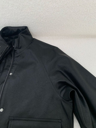 Stand collar biker jacket
