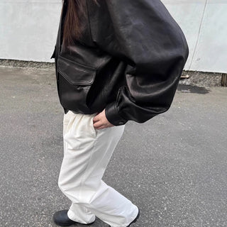 Stand collar biker jacket