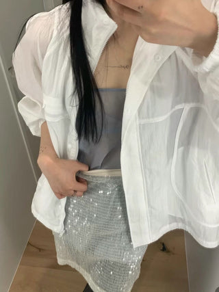 White spring coat