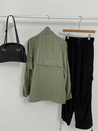 Letter embroidery coat