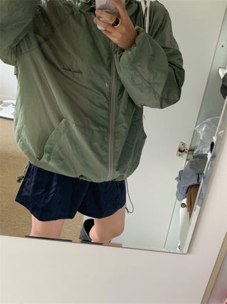 Letter embroidery coat