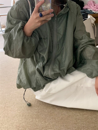 Letter embroidery coat