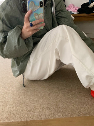 Letter embroidery coat
