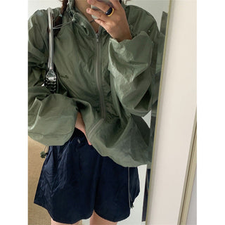 Letter embroidery coat