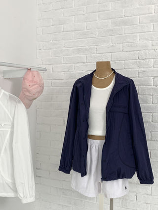 Stand collar zipper coat