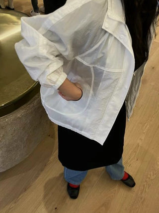 Stand collar zipper coat