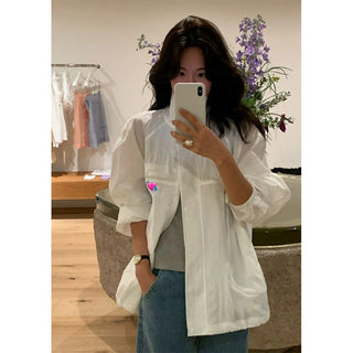 Stand collar zipper coat