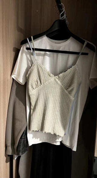 Lace slim Top