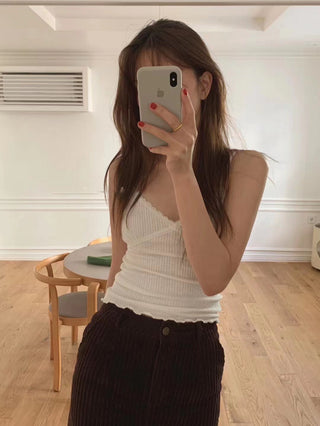 Lace slim Top