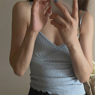 Lace slim Top