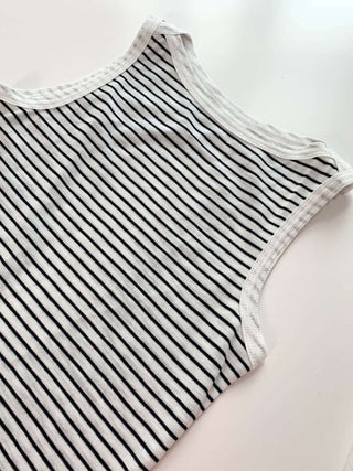 Striped sleeveless Top