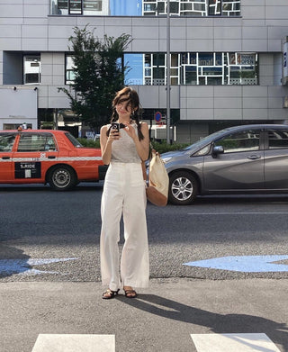 Striped sleeveless Top