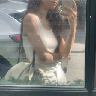 White slim Top