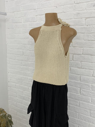 Cotton halter top