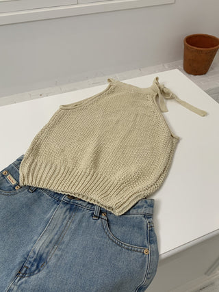Cotton halter top