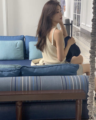 Cotton halter top