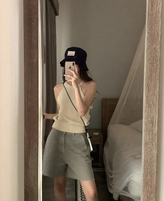 Cotton halter top