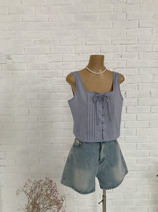 Bow pleated Top