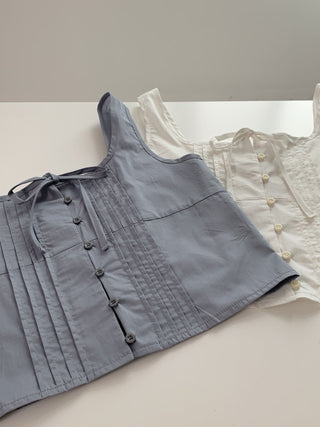 Bow pleated Top