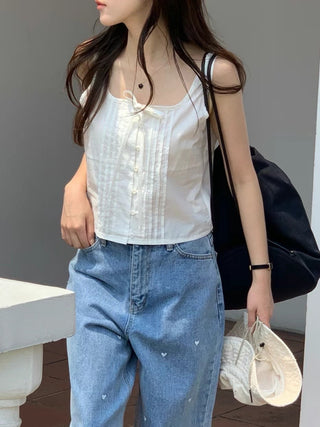 Bow pleated Top