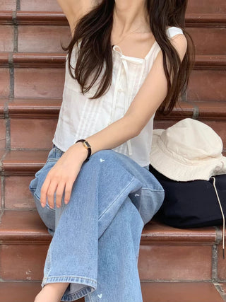 Bow pleated Top