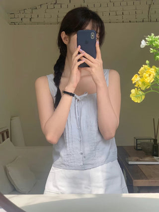 Bow pleated Top