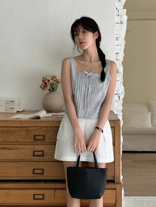 Bow pleated Top