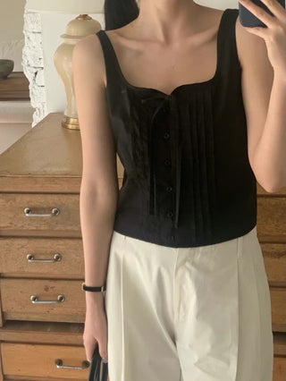 Bow pleated Top