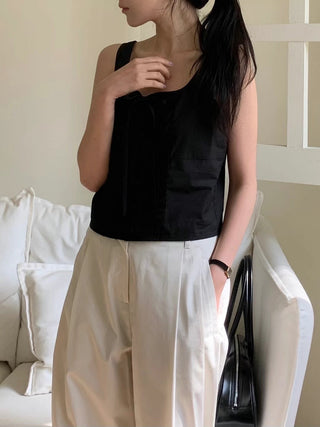 Bow pleated Top