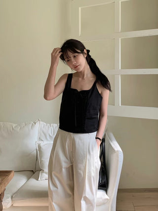 Bow pleated Top
