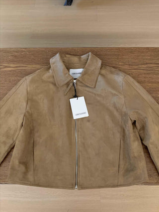 Suede biker jacket