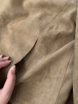 Suede biker jacket