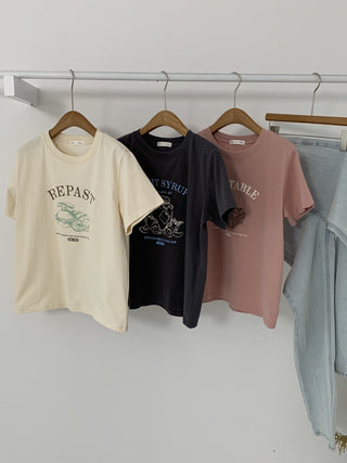 Letter shoulder Top