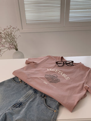 Letter shoulder Top