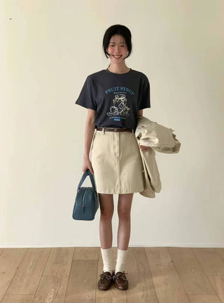 Letter shoulder Top