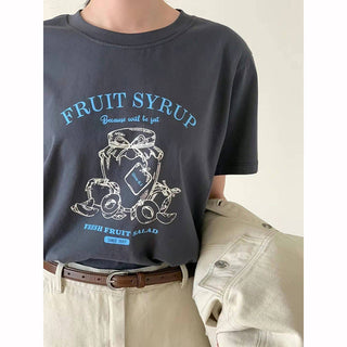 Letter shoulder Top