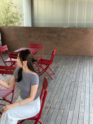 Off-neck backless Top