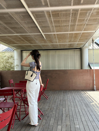 Off-neck backless Top