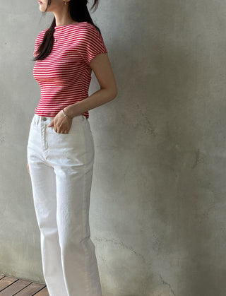 Off-neck backless Top