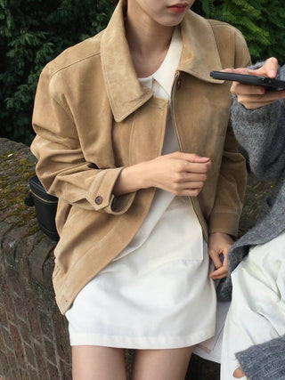 Vintage suede coat