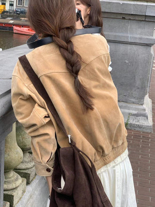 Vintage suede coat
