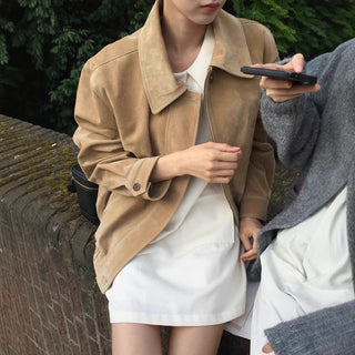 Vintage suede coat